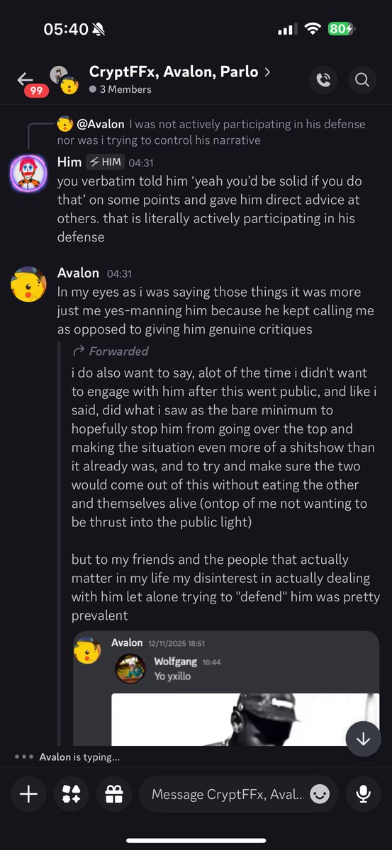 avalon’s response to this — he randomly put the ishowspeed trying not to laugh gif in a gc with parlo and i which hadn’t been used in a few weeks, which started the conversation (1/3)