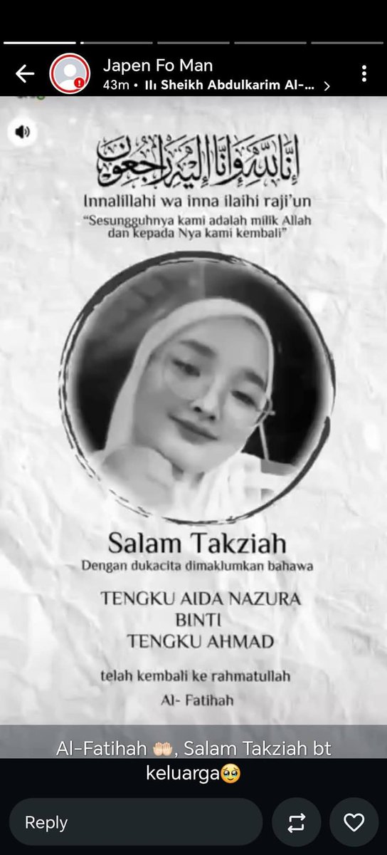 update11111's tweet photo. Allahuakbar... Innalillahiwainnalillahirajiun.. semoga Rohnya Arwah ditempatkan dikalangan orang2 yg beriman.. Aamiin....laju sungguh drive kereta tu... https://t.co/oy2NOZKcAz
