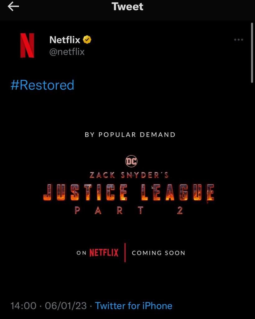 KnightmareYuvi's tweet image. Do this &amp;amp; watch the internet explode
#RestoreTheSnyderVerse @netflix
