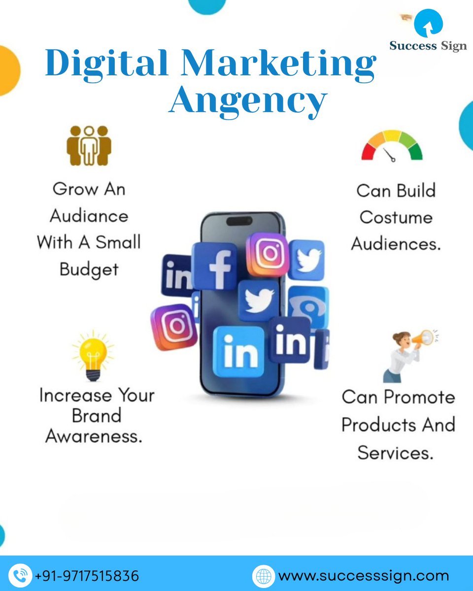 successsign_com's tweet photo. 🚀 Grow smarter, reach wider, and build a brand that stands out!
At Success Sign, we help you increase brand awareness, target the right audience, and promote your products with strategic digital marketing solutions tailored to your goals.

#SuccessSign #DigitalMarketingAgency https://t.co/VqszJlZS3A