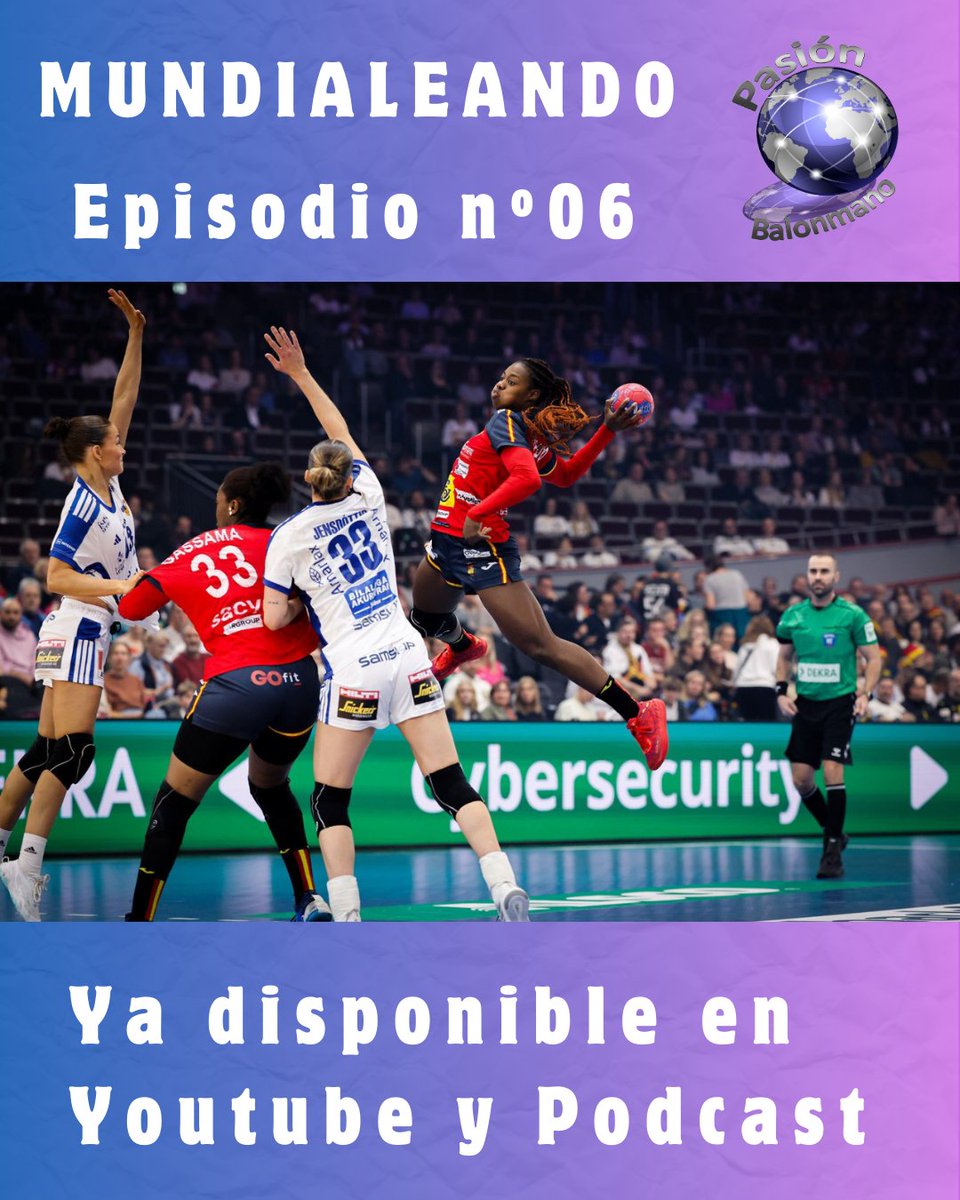 📢 MUNDIALEANDO - Especial Mundial #GERNED2025
👉 Episodio 6 – Victoria de las #Guerreras ante Islandia
🗣️ Entrevista a Maddi Bengoetxea
🎙️ <a href="/lyyndiiee/">LYNDIE TCHAPTCHET</a> y Ambros Martín
📸 Anze Malovrh / kolektiff
📺 Disponible en Youtube y Podcasts de <a href="/PasionBM/">PASION BALONMANO</a> <a href="/AlaMaderaFM/">AlaMaderaFM</a> pasionbalonmano.wixsite.com/pasionbm/post/…