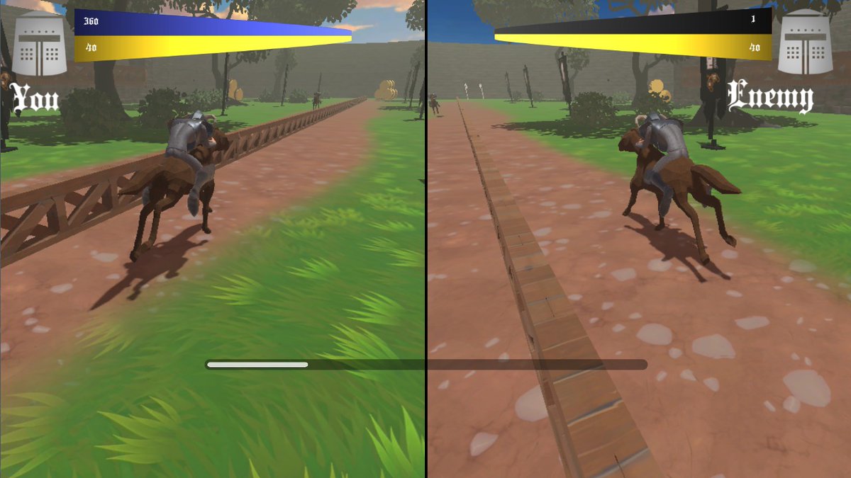 GamesMorphin's tweet photo. @StayAtHomeDev We're working on a jousting roguelike! https://t.co/wxRyf2AhIA