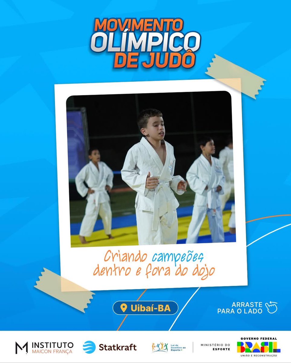 instmaiconfr's tweet photo. Já bateu a saudade desses três dias inesquecíveis que transformaram Uibaí-BA com esporte, educação e muita energia positiva! 🥋

O Movimento Olímpico de Judô marcou a cidade com momentos que ficarão para sempre na memória. https://t.co/51kvdzC6yZ
