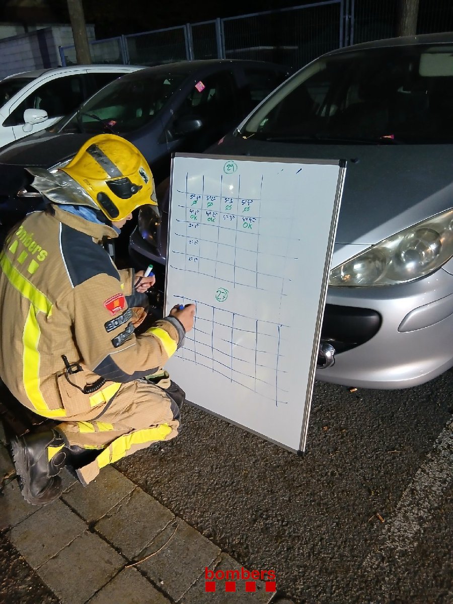 bomberscat's tweet photo. A Sant Feliu de Llobregat, hem treballat amb 5 dotacions #bomberscat en un incendi d'habitatge aquesta matinada. Edifici PB+5 amb 4 pisos per planta. Bloc afectat amb 20 veïns autoevacuats. Hem fet extinció i revisió de l'immoble. https://t.co/nfyU4emCdJ