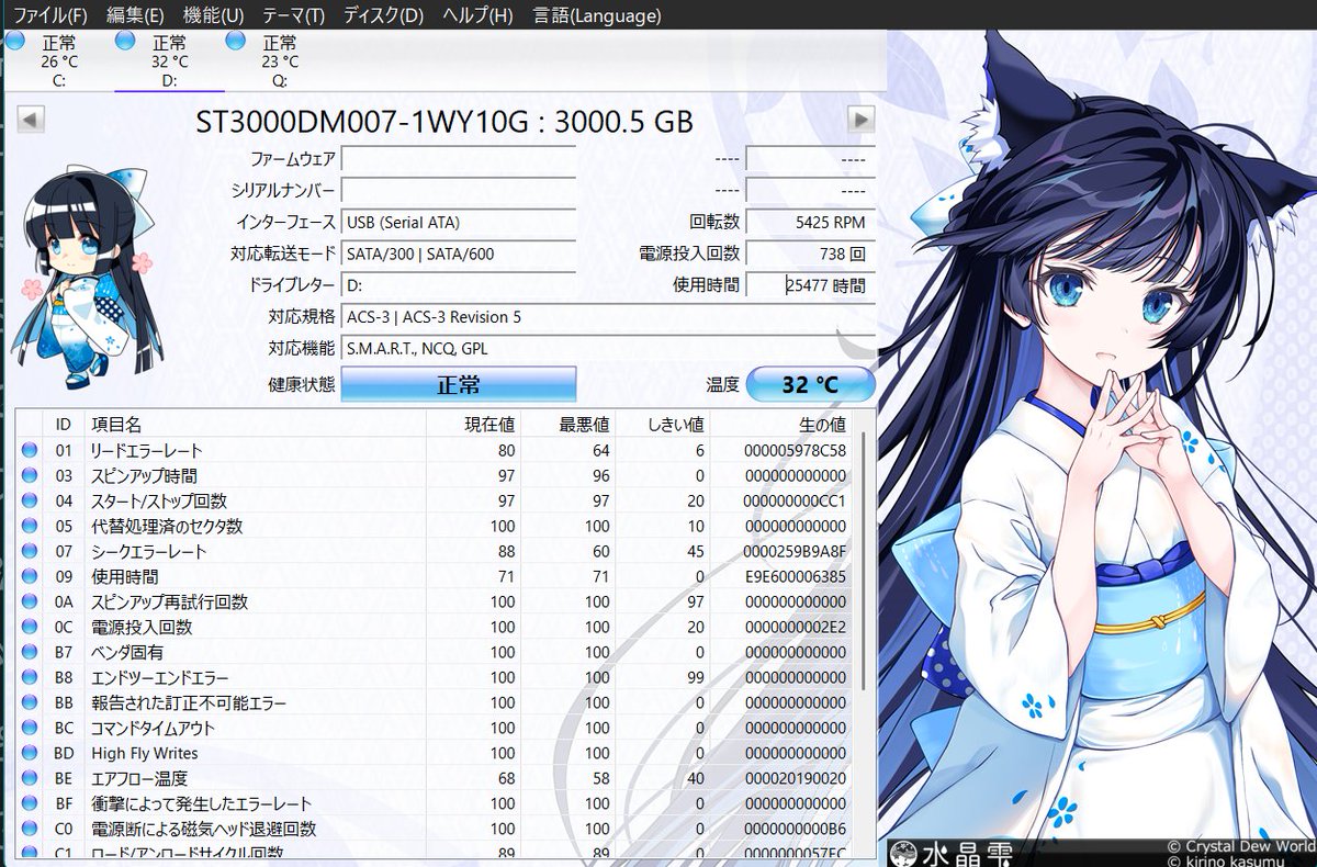 Blend_901's tweet photo. 旧PCからGPU摘出しようとしたら
ドライブベイに3TBの通電してないHDDが・・・
そこに2022年の制作環境そのまま眠ってた
つまりちょっと古いけどバックアップはされてたってことで、一安心
MMD環境も当時のまま戻ってきました

新しくHDDも購入
4TBで1万円とお安い https://t.co/CJ4To9GoIz