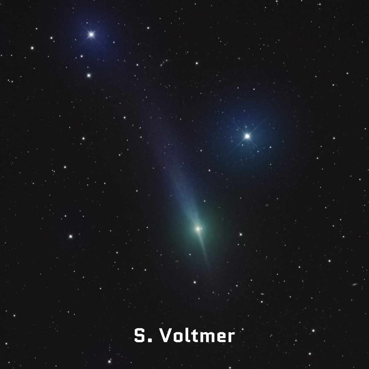 SeVoSpace's tweet photo. Haha, good question… ✌️

Well, by remote operation, I was able to capture Comet 3I/ATLAS and its anti-tail using Telescope 26 in Utah, USA, on my birthday (Dec 1). Here is the result in comparison with newly released NASA imagery.

#3IATLAS #telescope #astrophotography #iTelescope #NASA