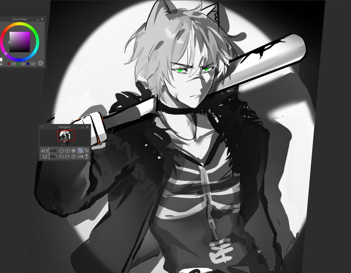 doin something different from my usual cutesy style 🫠
 why is this 10x harder #Commission