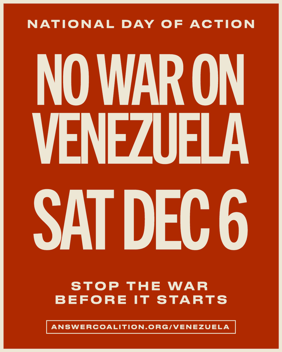 CMCincinnati's tweet photo. Saturday at 2pm at the Peck federal building, people from all over the Cincinnati area will be showing the government they don't support its aggression against Venezuela. Come join them! https://t.co/2oDL1bXPr3
