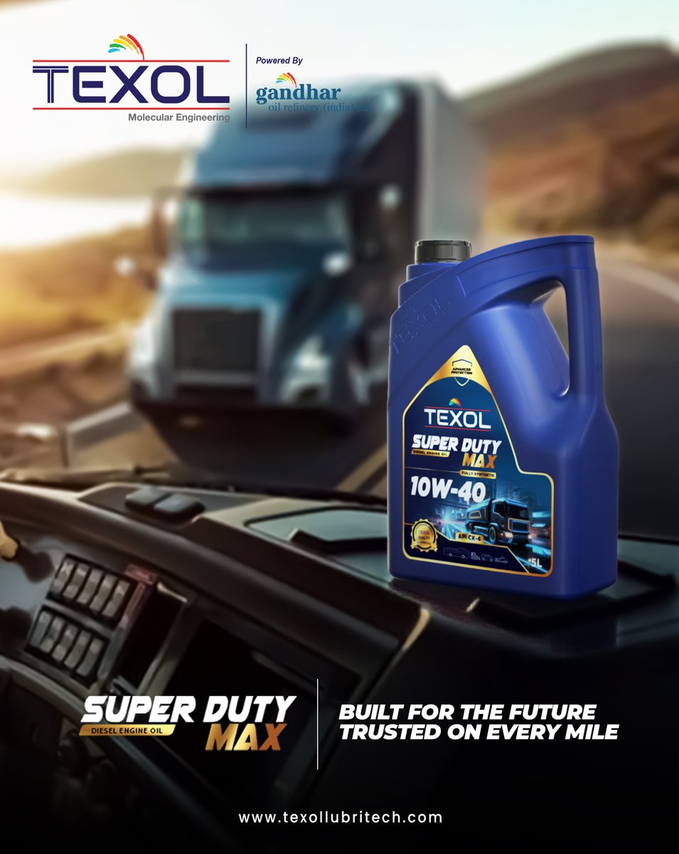 OilcompaniesUAE's tweet photo. Your Engine deserves the best.
10W-40 CK-4 provides advanced wear protection, high-temp stability, and long-lasting performance—so your engine can go the distance, every time.
#DieselPower #HeavyDutyOil #CK4 #EnginePerformance #TruckStrong https://t.co/w2wLOKoCtv