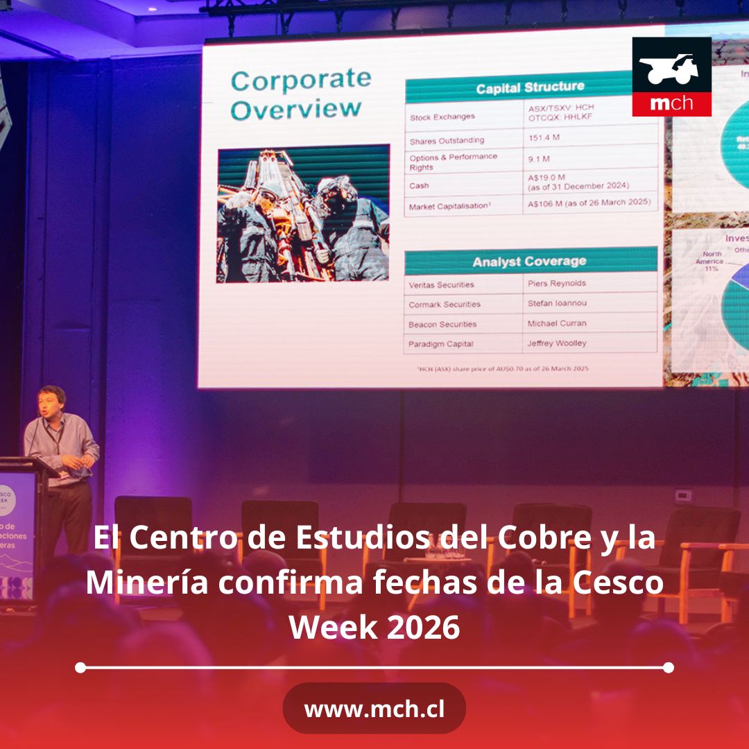 mineriachilena's tweet image. 📌  La instancia reunirá a actores del sector minero para revisar temas asociados a mercados, proyectos, innovación y sostenibilidad.

📆 👉 mch.cl/negocios-indus…

#CESCO #CescoWeek #CescoDinner #Minería #MineríaChilena #Cobre #SemanaCesco