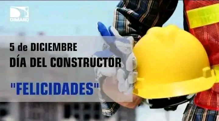 Muchísimas felicidades a todos los constructores en su día. #MunicipioPilón. #EducaciónPilón.
