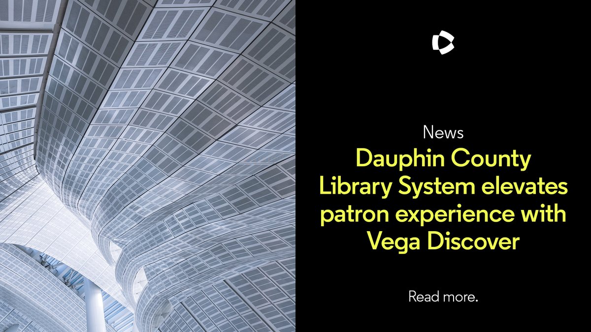 iii_Innovative's tweet image. Innovative, from Clarivate, is pleased to announce that The Dauphin County Library System in Harrisburg, Pennsylvania, has gone live with its new online catalog powered by Vega Discover. 

Read more: ow.ly/PXtv50XyCzu

 #LibraryInnovation #LibraryTechnology #DigitalCatalog
