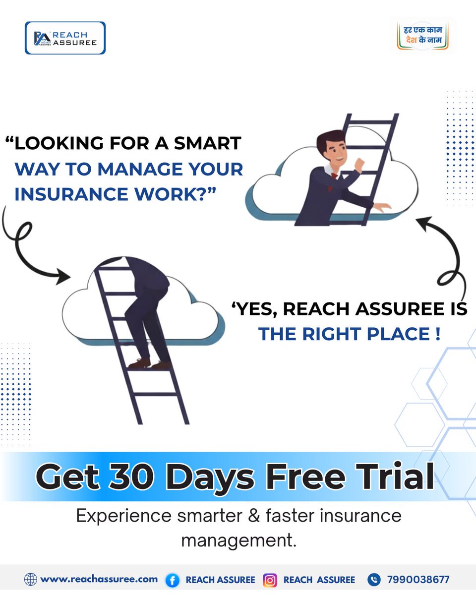 reachassureepro's tweet image. Manage clients, policies, renewals &amp;amp; documents in one clean dashboard with Reach Assuree. Work faster, stress-free &amp;amp; error-free. Start your digital journey with a 30-day free trial! 👉 reachassuree.com | Call: 7990038677
#ReachAssuree #InsuranceSoftware #PaperlessWork