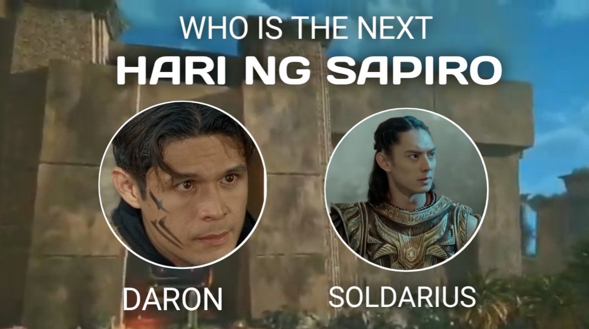 Here are the candidates for our next King of Sapiro.

Is it a Mine-ave that has been link to Armea's love interest? Or is it a brave Sapiryan that has been there to fight with Encantadia?

Who do you think?

#SanggreTerraMeetsGargan