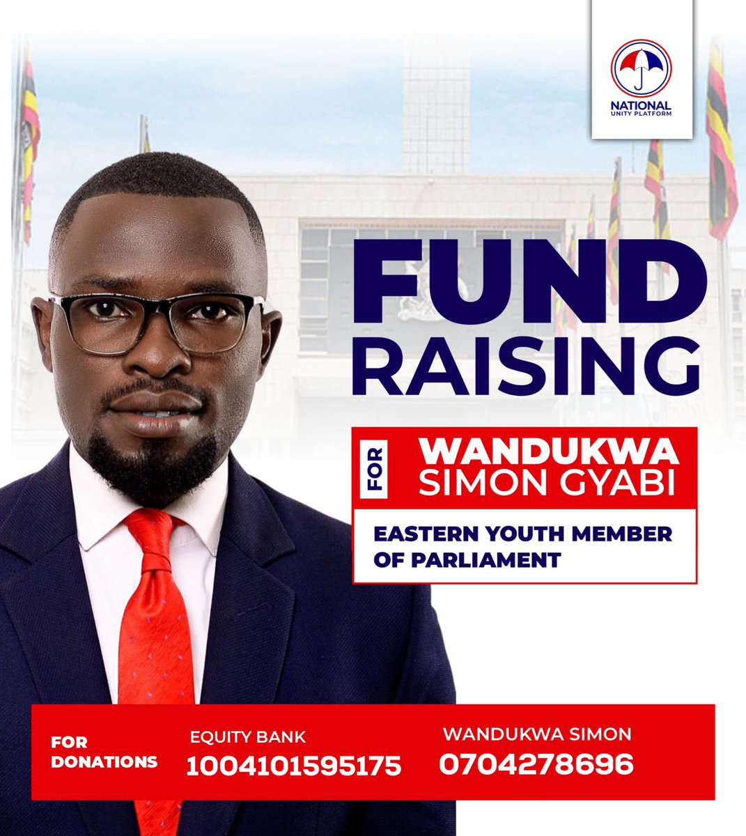 To all change seeking Ugandans | support a comrade by sending whatever amount you can afford during this fundraiser 🙏🏾 
<a href="/wandukwa_simon/">Wandukwa S. Gyabi Namatiti</a> for Eastern youth MP