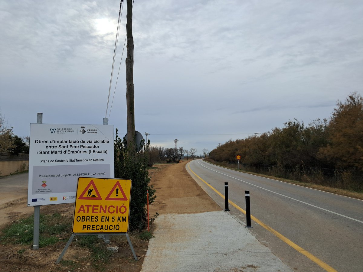 witxi2's tweet photo. En obres la nova via verda des del camping Ballena Alegre fins al t.m. L'Escala a St. Martí d'Empúries. https://t.co/EAZZhtOBln