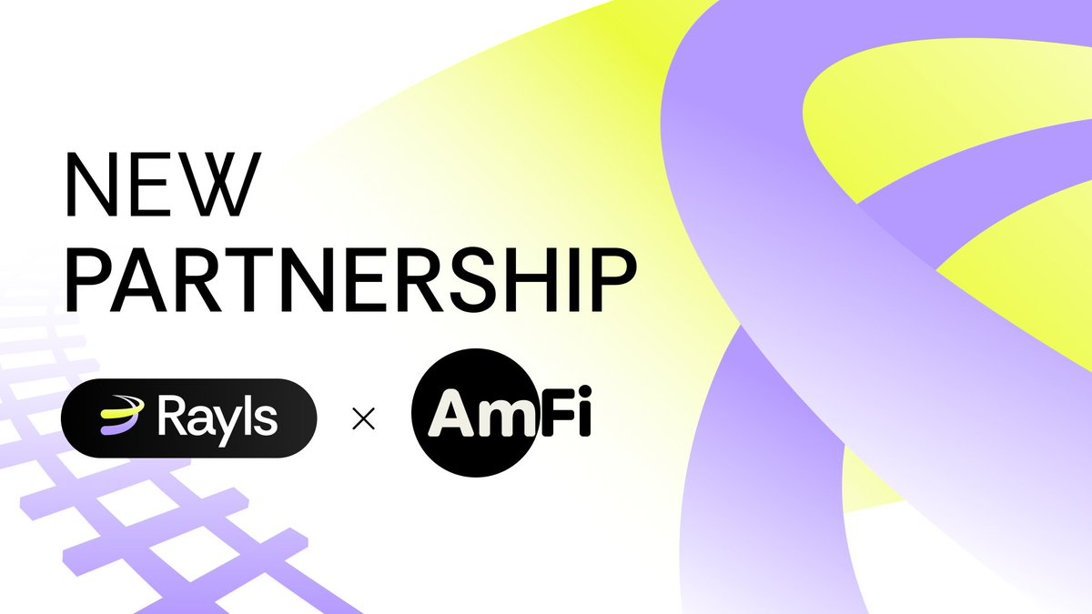 오늘은 기관 RWA(실물자산) 생태계에 있어 아주 큰 전환점이 되는 날입니다.

Rayls는 브라질 대표 프라이빗 크레딧(사모 신용) 토큰화 플랫폼 AmFi와의 전략적 파트너십을 발표합니다.
이번 협력을 통해 2027년 6월까지 10억 달러(+$1B) 규모의 실물자산을 온체인으로 연결할 계획입니다.

Rayls는