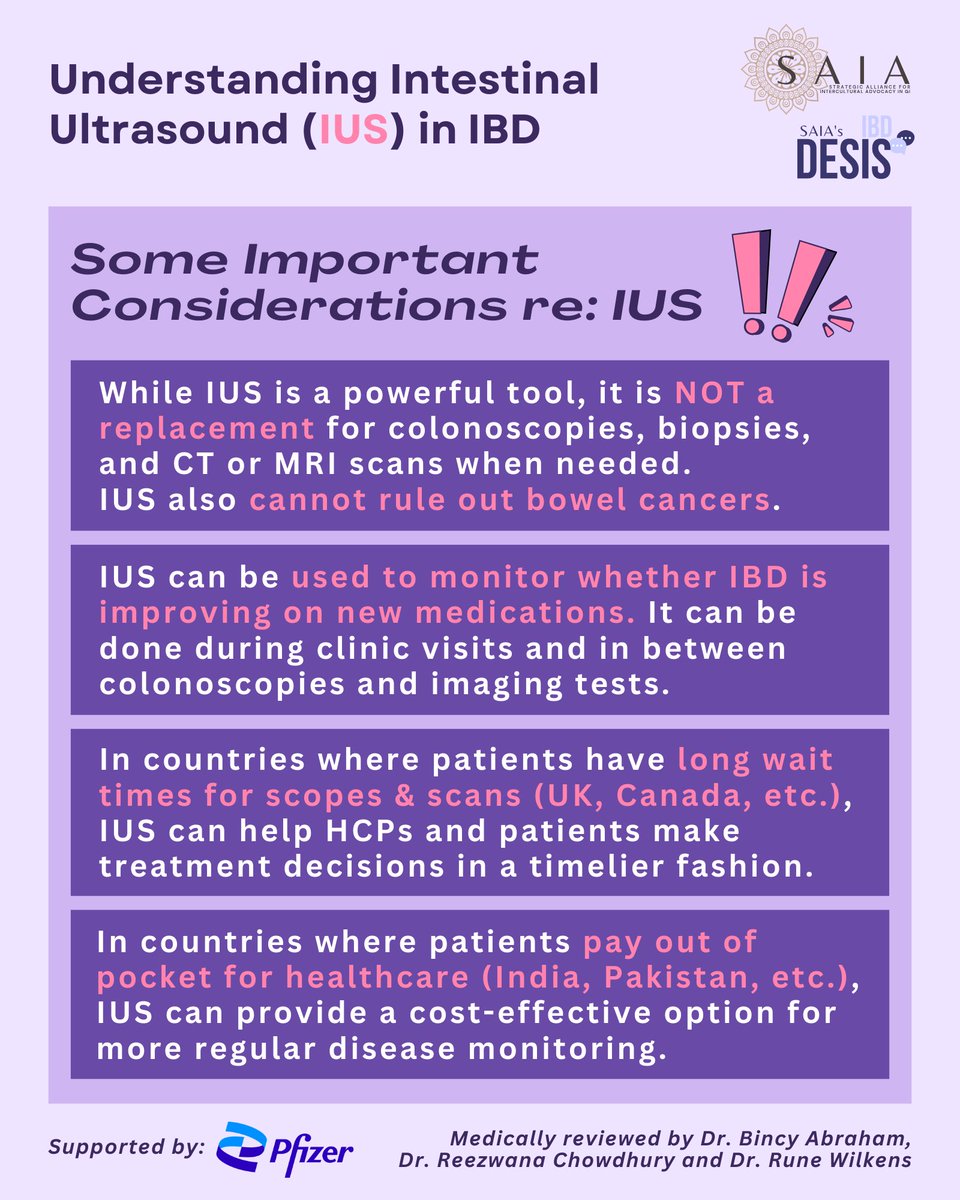 saia_gi's tweet photo. ๐ This #CCAwarenessWeek, weโve created an important resource on Intestinal Ultrasound ๐ฅ
IUS is a non-invasive test for #IBD monitoring ๐๐พ Learn more here: https://t.co/e2uic3qPZK
This resource was reviewed by @ibd_houston, @reezwanacmd, & @runewilkens and supported by @pfizer ๐๐พ
