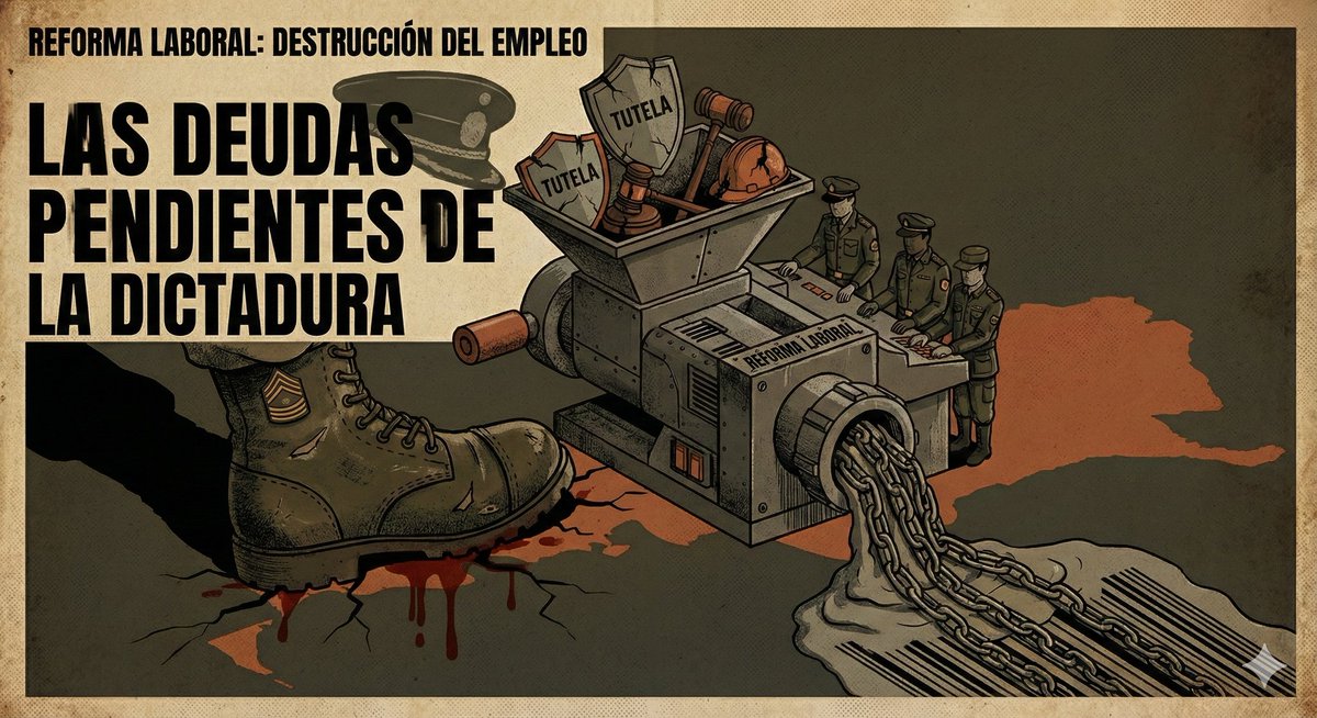 pabloserdan's tweet image. 🚨 URGENTE. Si se confirma el borrador de Reforma Laboral que circula, saluden al Derecho del Trabajo que se va 👋
Es la demolición de la Ley de Contrato de Trabajo. La avanzada más ambiciosa desde la Dictadura para consagrar la precariedad.
Abro hilo 🧵👇