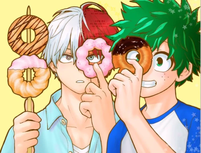 #ひらいて赤ブー 僕◯ヒ一ロ一ア力デ三ア 轟凍×緑出 「そば好きの君 、そばかすな僕」 継続開催どうかお願いします!