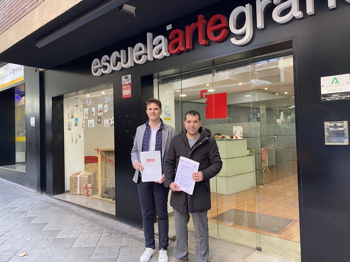 🤝Escuela Arte Granada  y CCOO Granada firman un acuerdo de colaboración en materia de formación

TODA LA INFO 
➕ andalucia.ccoo.es/noticia:744210