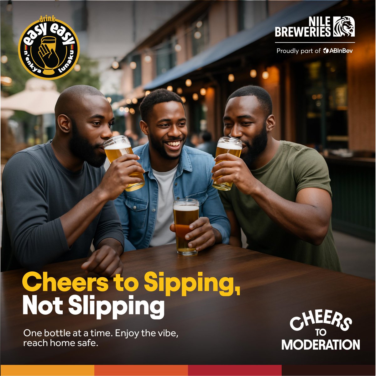 NBLUganda's tweet photo. Keep your footing and your friends close. Sip slowly, enjoy the conversation, and make it home safely. #CheersToModeration and smart choices. #NenkyaLunaku https://t.co/E68S8b8Tft