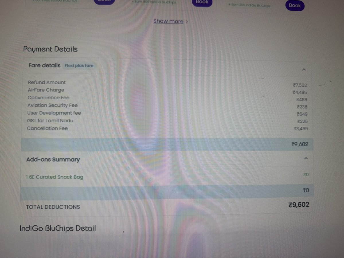 uththra's tweet photo. @IndiGo6E I paid 17K/- for a round trip and i want to cancel my onward of tomorrow giving you a benefit of doubt about my scheduled return flight for Monday and hence leaving it as it is. My onward fare was 10K/- and you are taking 9K/- from that?? What zero cancellation then?? https://t.co/9OO2tm4ilU