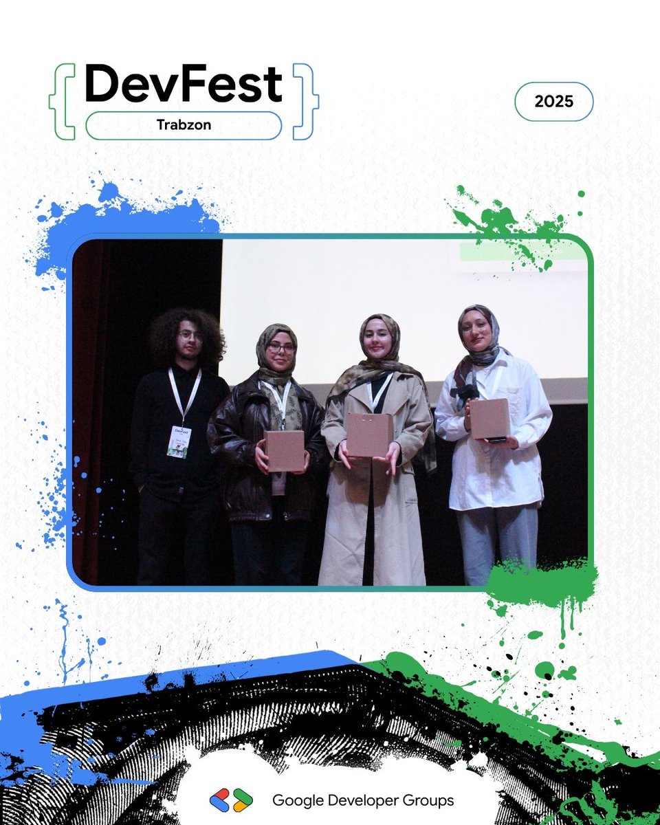 GDGTrabzon's tweet photo. DevFest Trabzon 2025’te sürprizleriyle yüzleri gülümseten hediye Hediye Sponsorlarımızla kocaman bir teşekkür! 🎁 

Katılımcılarımızın mutluluğuna mutluluk kattığınız, iyi ki varsınız!

#innovative3D
#pizzalife
#sarıyerbörekçisi
#sweetness
#mrgugarcafe
#sbycemil

#devfesttrabzon https://t.co/15y2FIJefL