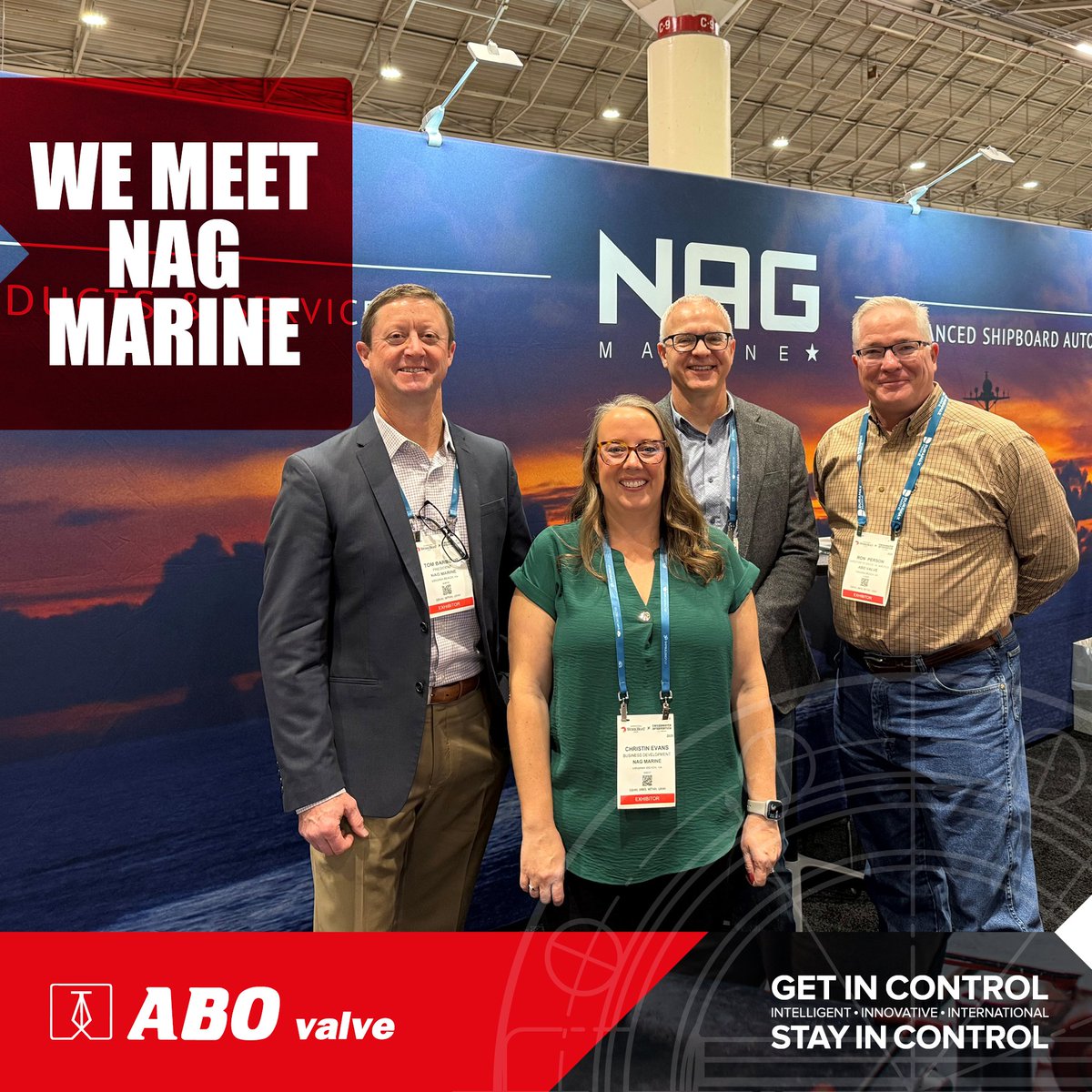 ABO valve North America managers Anthony Stefanik and Ron Person, visiting with our valued client NAG Marine at the International WorkBoat Show in New Orleans, LA.
#ABOvalve #industrialvalves