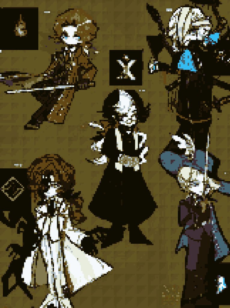 ドット絵にするやつ
レトロホラゲー感でていいね 性分に合う