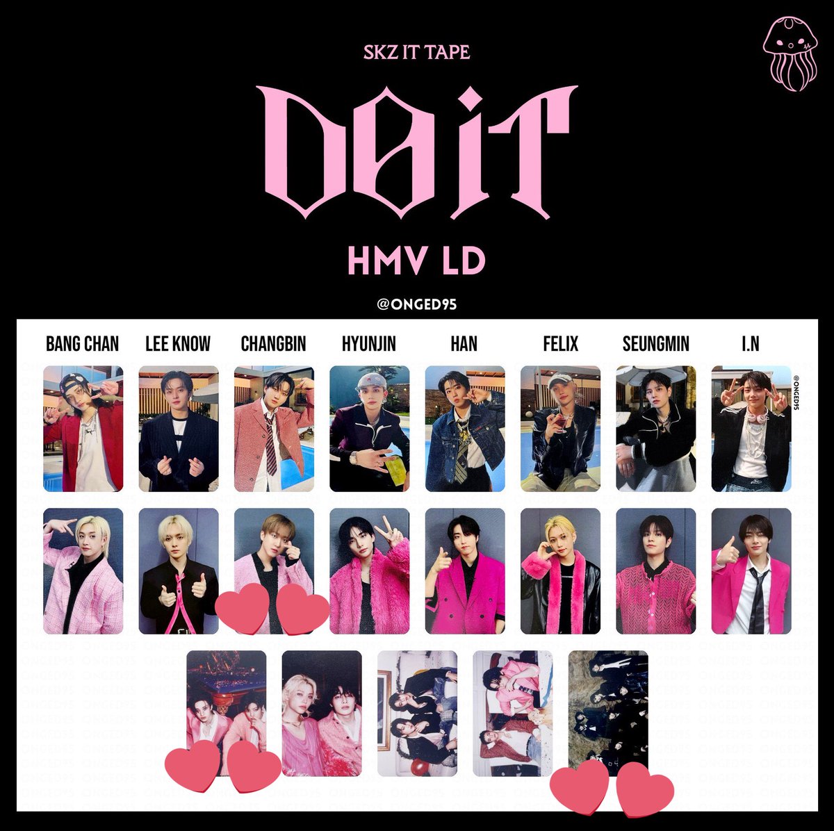 スキズ StrayKids 交換 DOIT トレカ 封入 HMV ラキドロ 譲:画像1.2 求