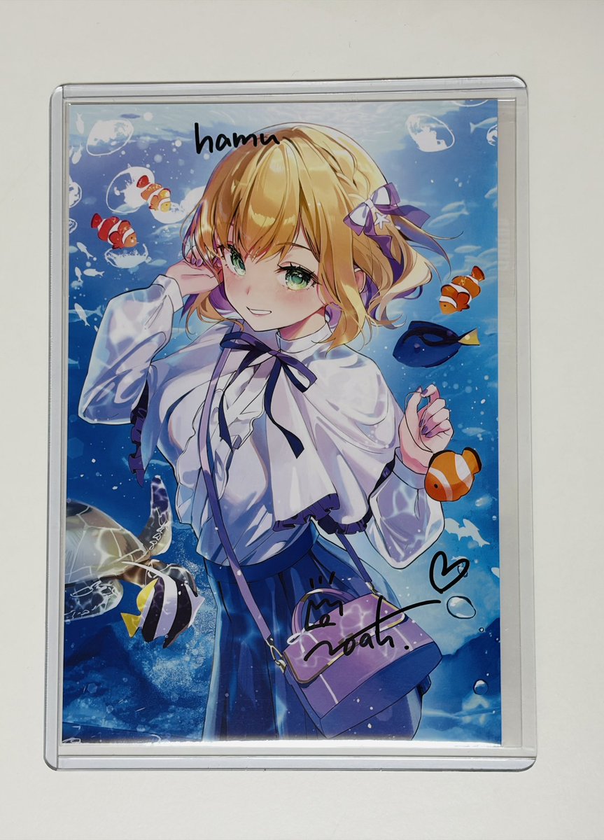 のあちゃんの直筆サイン入りポストカード届いた！ ありがとう