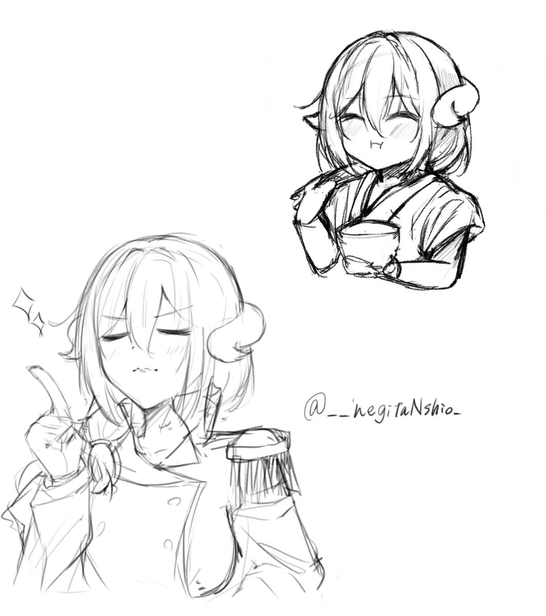 __negitaNshio_'s tweet photo. 落書き https://t.co/jxj3SoLp85