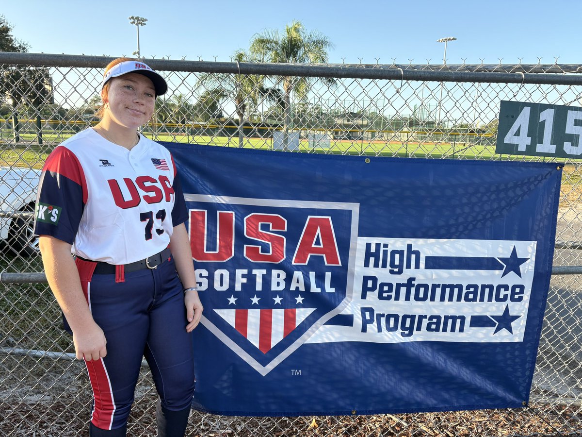 So much pride having the opportunity to wear USA across my chest.  ❤️🤍💙🇺🇸

<a href="/USASoftball/">USA Softball</a> <a href="/usaspresident/">Dave Devine</a> <a href="/USASoftballJWNT/">USA Softball Junior Women’s National Team</a> <a href="/D1V16uplatinum/">D1vision 16u Platinum</a> 
<a href="/d1vision_sb/">D1VISION Softball</a> <a href="/FastpitchWire/">Fastpitch Wire Softball</a> <a href="/los_stuff/">Carlos Arias</a>  <a href="/TopPreps/">TOP PREPS - Free Sports News, Videos & Information</a> <a href="/LineDsoftball/">Line Drive Media</a> <a href="/SoftbalAmerica/">Softball America</a> <a href="/TOP_D1RECRUITS/">Softball Top Preps Retweet</a> <a href="/CoastRecruits/">Coast 2 Coast Recruits</a> <a href="/SBRRetweets/">Softball Recruiting Reposts</a> <a href="/gatorjack72/">Girls In The Game</a>