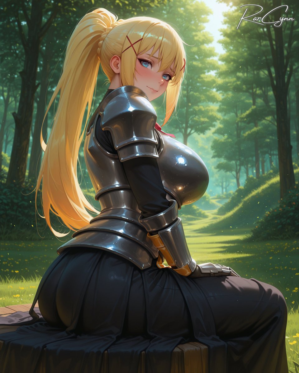 Sarcynn's tweet photo. #Darkness #KonoSuba #SendPainAndComplimentsImmediately https://t.co/EMDX4ksEWU