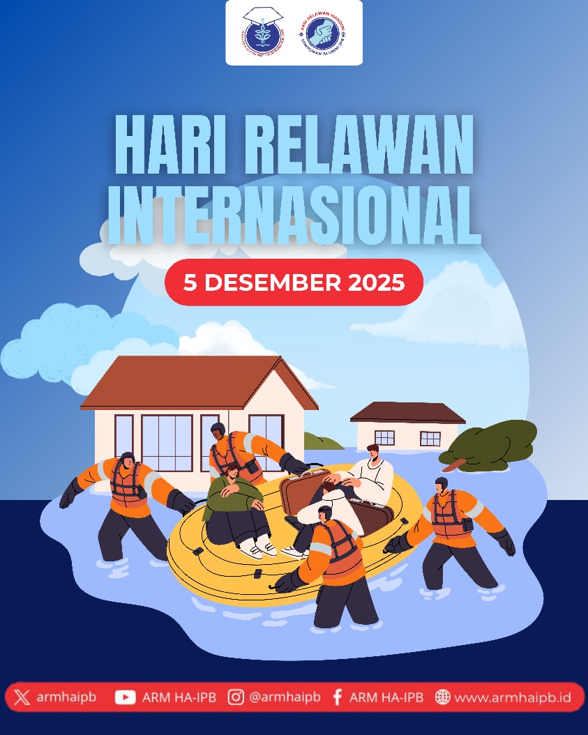 armhaipb's tweet photo. [HARI RELAWAN INTERNAAIONAL]
5 Desember 2025

Aksi Relawan Mandiri Himpunan Alumni IPB (ARM HA-IPB), mengucapkan terima kasih dan apresiasi setinggi-tingginya kepada semua relawan yang telah berjuang keras dalam menjalankan misi kemanusiaan. https://t.co/SDMOHfewa6