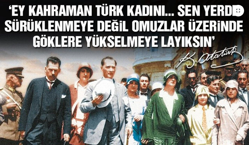 Kadın Hakları Günü'müz kutlu olsun. Ata'm, sana minnettarız ve seni çok seviyoruz ❤️🌹