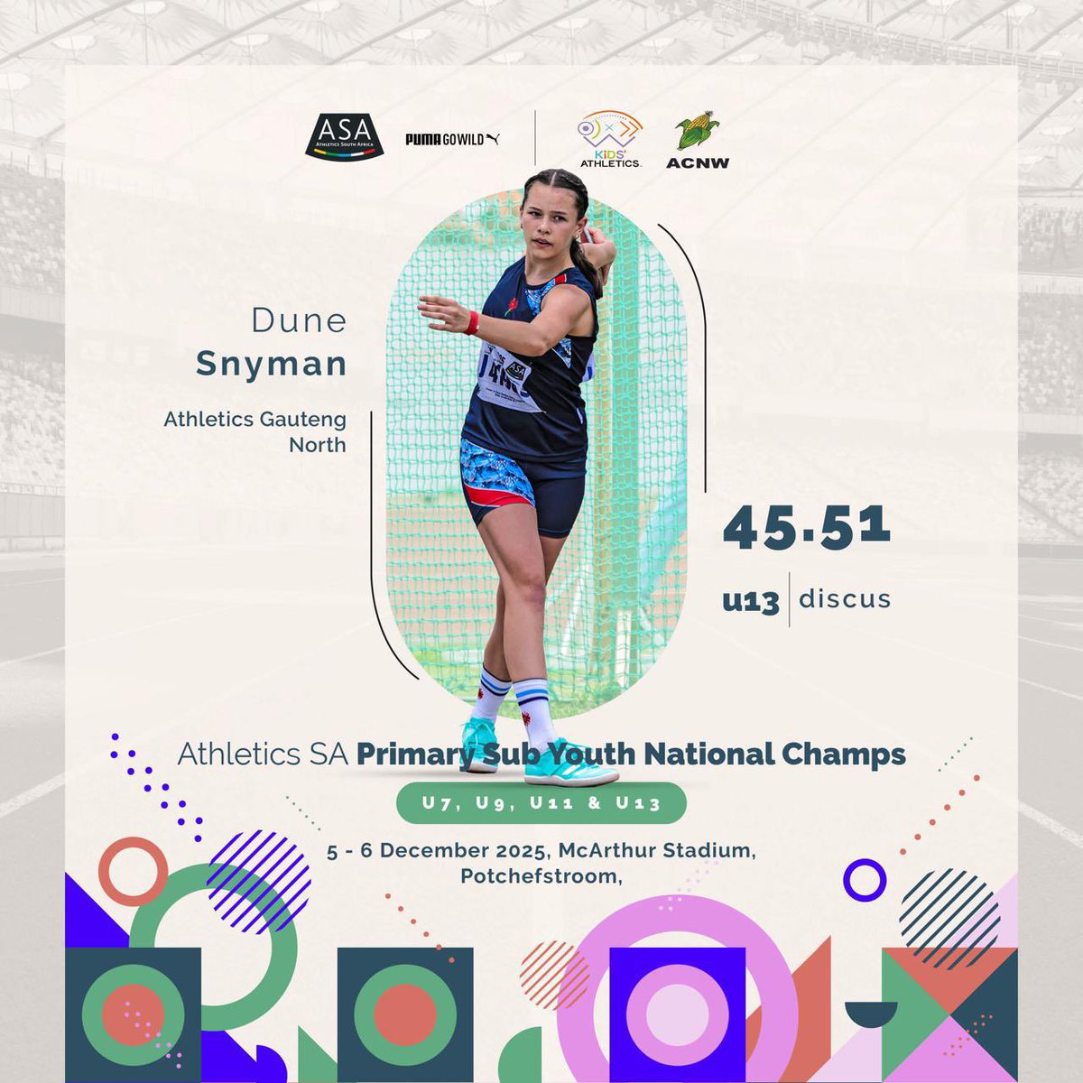 ONE THROW 🤝 BIG HEART 

Dune Snyman throws a last attempt thriller of 45.51m, securing the GOLD for Athletics Gauteng North 😤

#SubYouthChamps