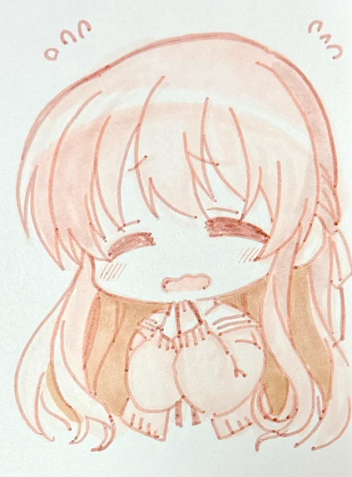 1213日目のアナログイラストはONE.の長森瑞佳です。