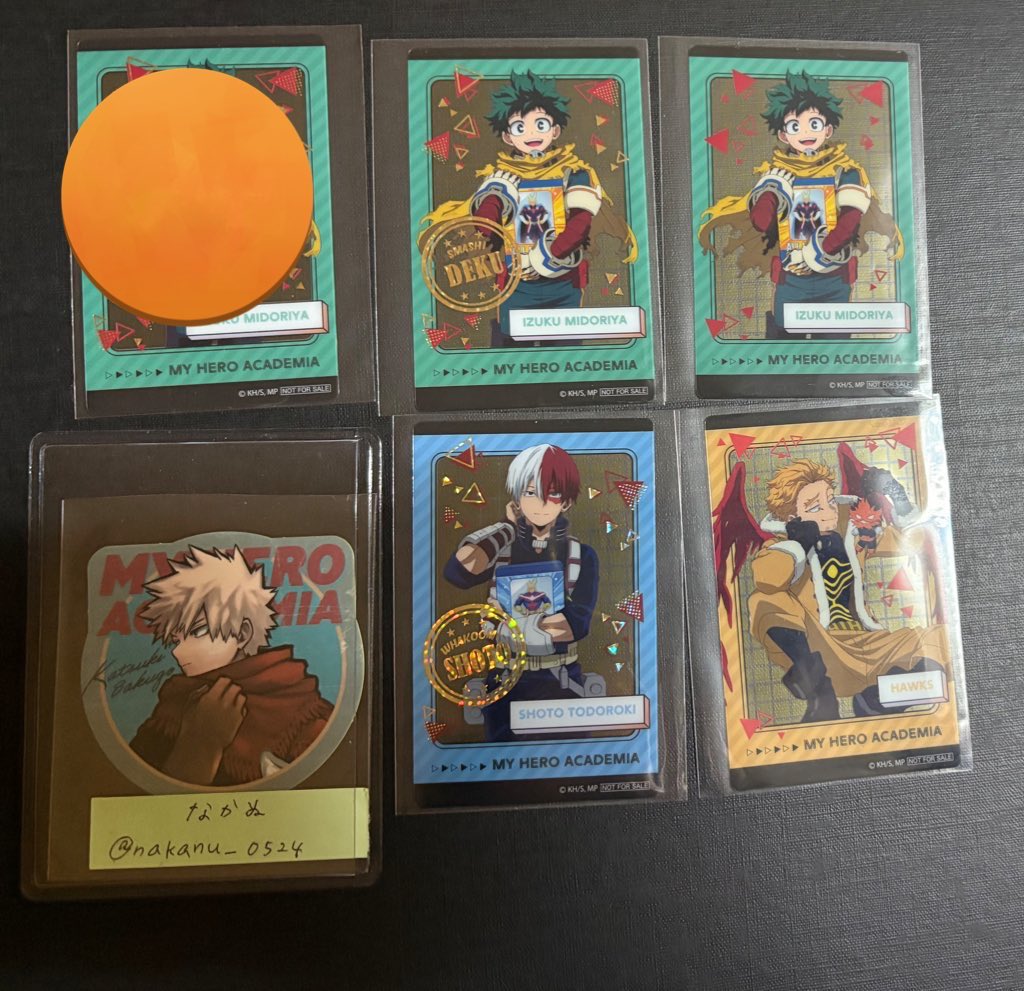 交換 僕のヒーローアカデミア ヒロアカ ナムコ namco 特典 クリア