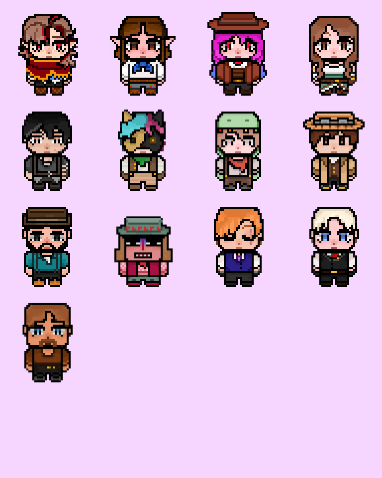 Pixels of people on a MC server 
#pixelart #mini #Minecraft