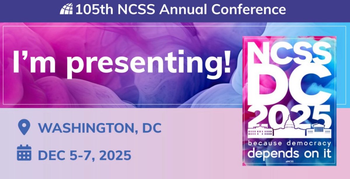 StovallMS_SSIS's tweet image. Morning! Here in DC &amp;amp; will be presenting a poster session Table 30, Saturday at 2:50 pm on Creating Inclusive Classrooms in SS! @drkwabena @AldineISD @AldineHistory @DrJALucario @Aldine_Lit_SS @StovallMS_AISD @AP_AJamal @NCSSNetwork @TXCSS #NCSS2025 #firsttimer #presenter