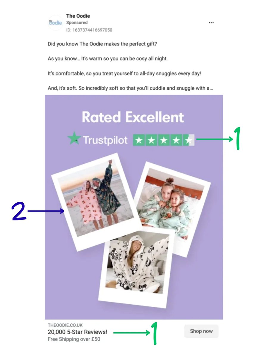 DTCDailynews's tweet photo. It shows exactly what you should be doing with the content your customers are already posting about you on social media.

1. High ratings and reviews signal that the product is popular and well-received.

2. Customer photos make the product feel more genuine. https://t.co/BoQOTHF4sr