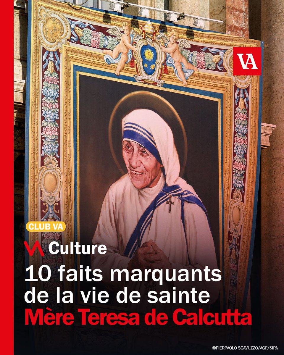 🔴 A l’occasion de la sortie du film Teresa, réalisé par Teona Strugar Mitevska, retrouvez dix faits marquants sur sainte Mère Teresa qui a donné sa vie au service des pauvres. Le film a été présenté pour l'ouverture de la Mostra de Venise 2025. ⤵️  

🗞️ buff.ly/i3J2pi1