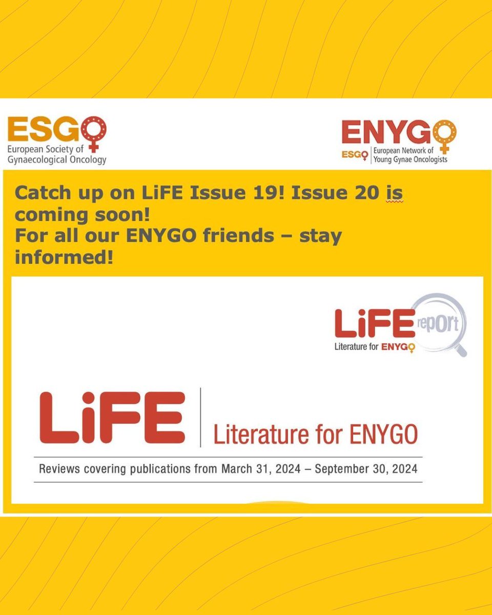 European Network of Young Gynae Oncologists tweet media