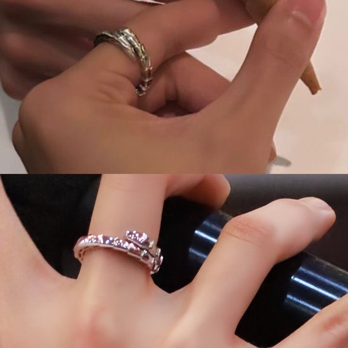 bl_zonee's tweet image. [ENG] #จุงดัง #JoongDunk
💗: Joong, come look at force. He gave him a real ring not like saying you’ll buy a ring but then on the actual day giving shoes instead. 😝
🌞: Since when do friends give each other rings? That's crazy./ Or /what kind of friends give each other rings?