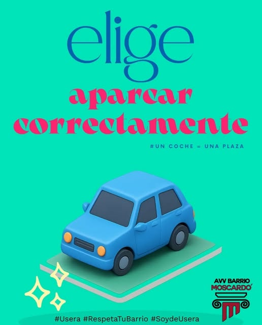 Nuestro barrio ha mejorado con la zona SER: más aparcamiento, menos ruido y menos caos.
Pero aún queda algo por arreglar: muchos coches siguen ocupando dos plazas en batería.

Aparcar bien no cuesta más: 1 coche = 1 plaza
Por un barrio más ordenado y cómodo
#Usera #CuidaTuBarrio