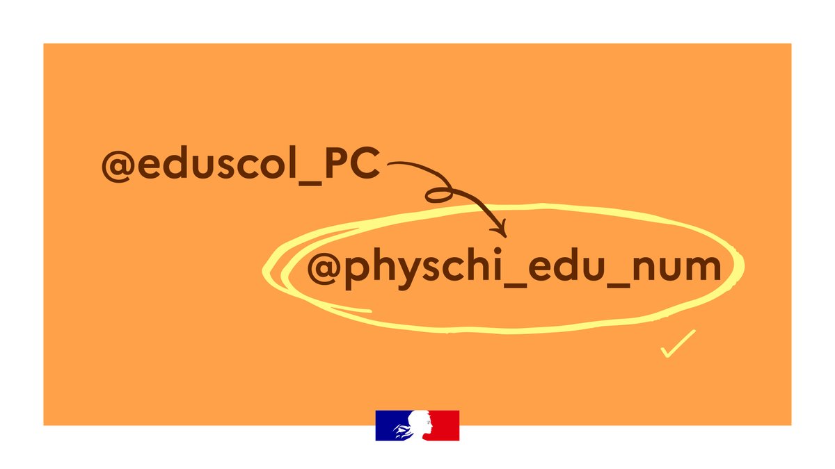 Enseigner la physique-chimie avec le numérique tweet media
