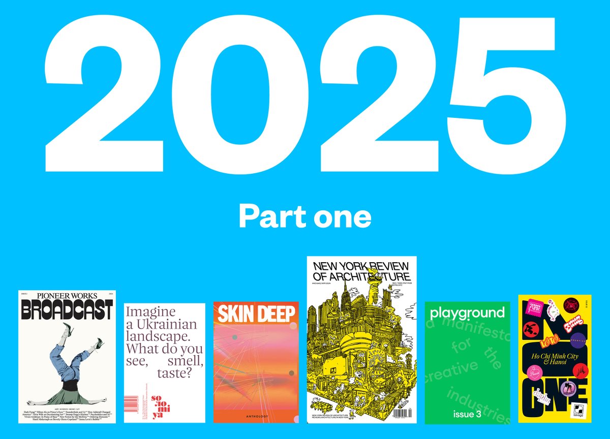 StackMagazines's tweet image. We're taking stock of our year in independent print. Part one just went live on the Stack podcast – give it a listen to hear from Broadcast, Solomiya, Skin Deep, New York Review of Architecture, Playground &amp;amp; No One stackmagazines.com/update/stack-i…