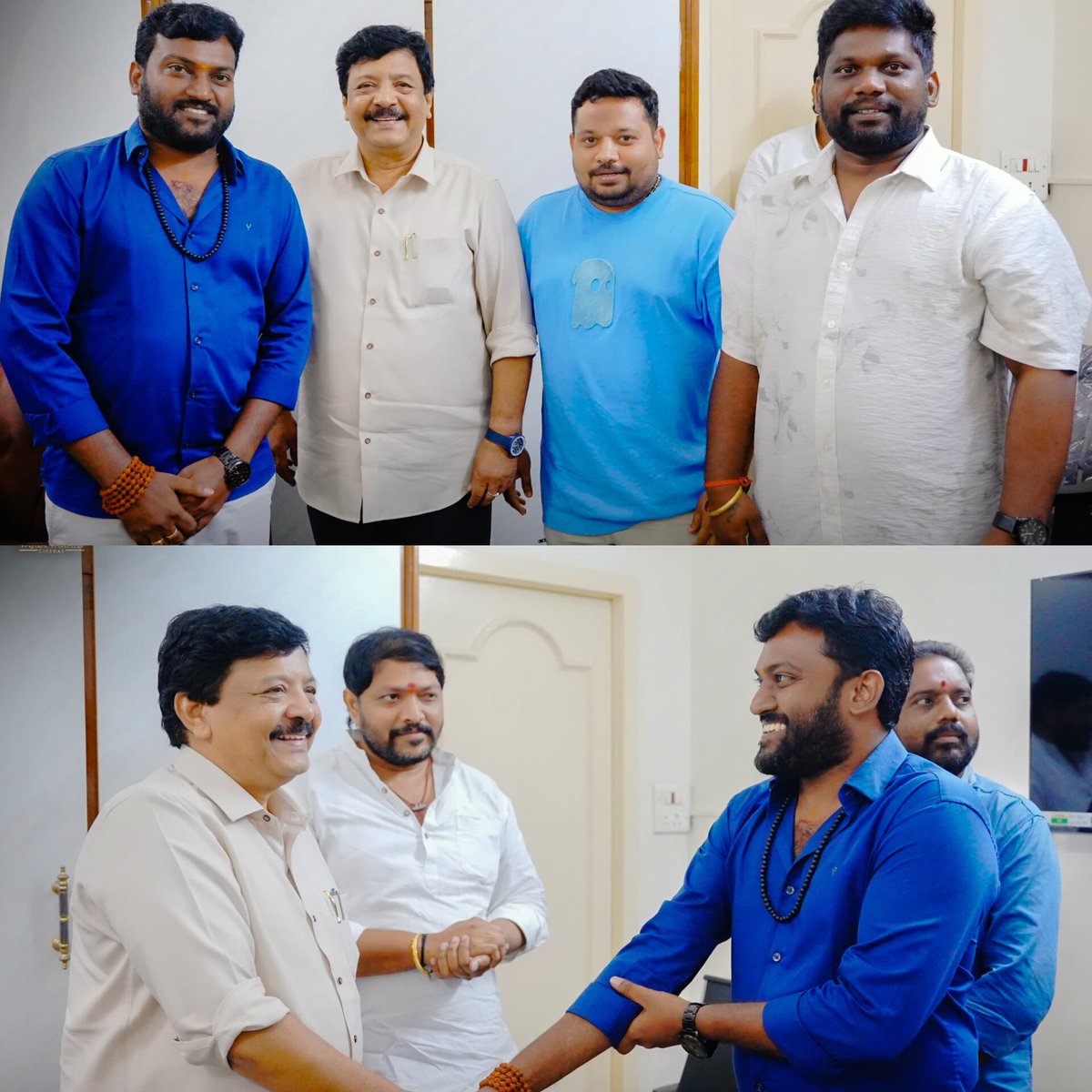 HiFiTalkies's tweet photo. A monumental moment for team #HaiLesso ✨
The team thank Honourable AP Cinematography Minister @kanduladurgesh garu for permitting outdoor filming across the state’s beautiful landscapes 🎬
A major, lengthy schedule begins soon🤝
@sudheeranand @proyuvraaj #SwipeUpProductions https://t.co/8GDV9iSgAC